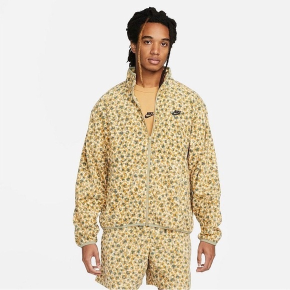 NIKE Club Fleece+ Dot Futura Full Zip Polka Dot Jacket M - Picture 1 of 12